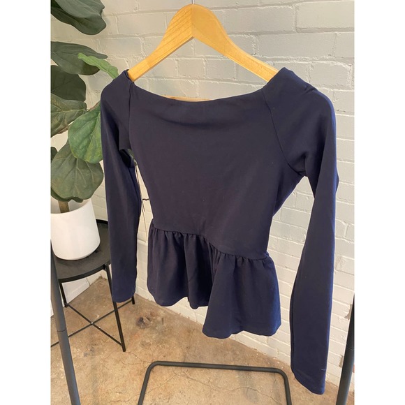 Susana Monaco Cross Front Off the Shoulder Peplum Blouse - Picture 6 of 6